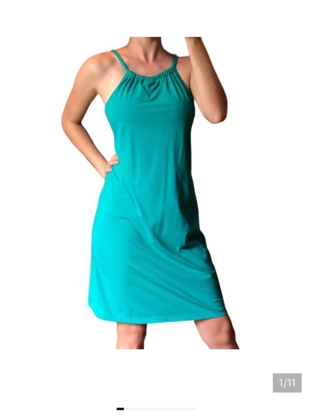 Athleta Kokomo Halter Swim Dress - Picture 2 of 9